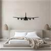 CIFBUY Arte da parete in metallo per aereo Boeing 3D - Scultura per aereo da 15,75 pollici per decorazioni per la casa e l'ufficio