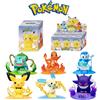 Bandai 12 Action Figure Pokémon Pikachu Blind Box Modelli Anime Decorazioni da Scrivania Giocattoli Pokémon Regali di Compleanno per Bambini