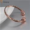 Vinterly Braccialetti Vinterly in Rame Puro, Magnetici, Intrecciati, Regolabili, per Sollievo dall'Artrite, Gioielli Magnetici per la Salute, Anti-Radiazioni