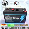 Ddadache Batteria al Litio 12V 150Ah LiFePO4 Ricaricabile con Oltre 4000 Cicli per Illuminazione, Veicoli Elettrici, Energia Solare/Eolica, Piccoli UPS