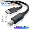 OUIO Cavo USB Tipo C a USB B 2.0 per Stampanti ad Alta Velocità, Compatibile con HP, Canon, Brother, Epson, Dell, Fax e Scanner