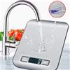 NONE Bilancia Digitale da Cucina con Display LED 5kg/1g, Pannello in Acciaio Inossidabile, Bilancia Elettronica per Casa, Gioielli, Alimenti, Snack, Strumenti per Pesare e Cuocere