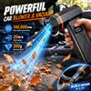 Grenintol Aspirapolvere portatile Grenintol L1-M, soffiatore elettrico ad aria compressa 140.000 RPM, senza fili, 4 velocità, ricarica rapida, mini aspirapolvere, spray ad aria compressa, kit di pulizia PC,