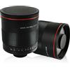 ujm 900 millimetri f/8.0 Super Mirror Teleobiettivo Manuale Lente di Messa A Fuoco + T2 Anello Adattatore di Montaggio Per Canon Nikon Pentax sony Olympus DSLR Della Macchina Fotografica