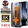 NONE 2-5 Pezzi Vetro Temperato Anti-Polvere per Xiaomi Poco X8Pro Max X7 F7 F8 M8 Pro Ultra, Protezione Schermo con Colla Completa