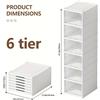 NONE Scarpiera Salvaspazio Pieghevole 6 Ripiani Organizer Multiuso
