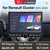 Junsun 13.1″ QLED Wireless CarPlay Android Auto Autoradio per Renault Duster 2015-2020 Sistemi intelligenti DSP SWC RDS GPS FM BT