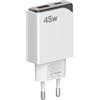 JENRCHG Caricabatterie Rapido PD da 45W in Nitruro di Gallio: Ultra-Sottile, Portatile, Salvaspazio, Compatibile con Apple, Telefoni Android, Laptop, Tablet