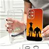NONE Cover per Telefono Cartoon T-Toys Storys in Silicone Trasparente Morbido per Samsung S25, S24, S21, S22, S23, S30, Ultra, S20, Plus, Fe