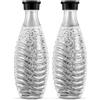 sodastream Caraffe in vetro SodaStream - 2 bottiglie d'acqua da 0,7 L riutilizzabili e lavabili in lavastoviglie, compatibili con Penguin e Crystal, ecocompatibili.