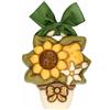 THUN, Formella con Girasole e Limone in Ceramica Decorata a Mano, Versione Media, Idea Regalo, 13 x 15 x 4 cm