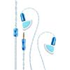 Auricolari HIFI cablati bianco 1DD+2BA in-ear jack 3,5 mm 1,2 m filo argento