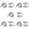 Hobbspring Orecchini a pressione per orecchini a spirale cheloidi senza foro per l'orecchio in acciaio inox 304 clip orecchini a compressione, orecchini cheloidi regolabili per le donne, Acciaio