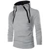 Oanviso Felpa Uomo con Cappuccio E Collo Alto Invernale Slim Fit Giacca Felpata Maglione Sportivo Maglioncino Maniche Lunghe Pullover Allenamento Trekking A Grigio Chiaro XXL