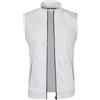 Generisch Gilet da uomo sottile, in softshell, senza maniche, con colletto alto, funzionale, con tasche, tinta unita, classico, da pesca, alla moda, semplice, da lavoro, leggero e confortevole, bianco