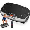 GENIXFIT Piastra vibrante migliorata con doppi motori per perdere peso, allenamento tutto il corpo, costruzione muscolare, supporto vibrante, capacità 150 kg, pedana vibrante, allenamento domestico (grigio)