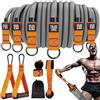 Generic Bande Fitness | Attrezzature per il sollevamento pesi, Attrezzature per il fitness antiscivolo robuste con cinghie alla caviglia per il rafforzamento muscolare e mano