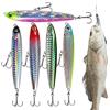 Generisch Set di esche a matita affondante, 5 colori, esche da nuoto dure, realistiche, canna da pesca per pesce persico, trota, pesca, riva, barca, kayak, fiume, laghetto, lago, acqua salata, acqua dolce