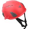POENVFPO Casco da Gallina da Arrampicata su Roccia Casco di Sicurezza All'aperto con Assorbimento di Impatto Adattabile Slot Accessori per la Cava di Alpinismo (rosso)