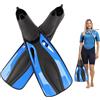 Generic Pinne Da Nuoto | Pinne da Immersione e Snorkeling Adulti,1 Coppia Regolabili Per Piscina Mare Acqua Profonda Comode