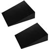 Generic 2 Pezzi Tavola Inclinata Barella per Vitelli Yoga Blocchi a Cuneo Tavole per Squat Professionali Trainer Blocco a Cuneo per Squat Sollevamenti per Vit, Nero 11,5 cm x 9 cm x 3 cm