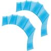 Generic Guanti da nuoto palmati - pagaie per allenamento di nuoto, pinne in silicone Aqua Strength Pins, attrezzi impermeabili per fitness, aerobica, esercizi in piscina, attrezzatura per lo snorkeling per