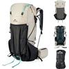 Naturehike Rock 2.0 aggiornato 30/45/60 l zaino interno telaio zaino da trekking uomo donna con copertura impermeabile zaini da escursionismo per campeggio all'aperto viaggi backpacking, Bianco, 30l/M