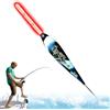 Generic Bobber da pesca luminoso, galleggianti luminosi per la pesca - Bobbers luminosi LED a rilevamento del peso cambiamento di colore - Galleggianti scorrevoli per trota bassa, bobbers di pesce gatto alto