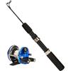 Generic Pavimento da pesca e bobina, canna da pesca con bobina | Fibbia da pesca e bobina leggera,Attrezzatura da pesca portatile con impugnatura ergonomica EVA per fiume, lago, stagni