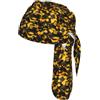 OAZCVBNN Giallo senape con stampa nera uomo donna ciclismo berretto elastico yoga corsa copricapo sport copricapo