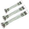 SENRISE Filo per esche da pesca, 72 pezzi, in acciaio anti-morso, con girelle e bottoni a pressione per acqua salata e acqua dolce, 15 cm, 20 cm, 25 cm