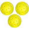 Generic Quiet Pickleball Balls - 3X Pickleballs riduzione del rumore, schiuma PU morbida cava, attrezzatura 74mm sport palla | Riduzione del rumore PU schiuma, morbido Hollow Pickleball attrezzatura