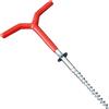 Generic Picchetti per tende da ghiaccio filettati picchetti per tenda da ghiaccio - Trapano per la pesca su accessori per pesca invernali per campeggio all'aperto