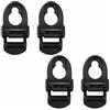 SENRISE 4 clip per sedile kayak, ganci regolabili di ricambio per kayak, accessori neri per fissaggio attrezzi