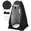 Hingue Tenda da doccia da campeggio, tenda pop-up per spogliatoio con borsa e accessori, impermeabile, protezione UV, spogliatoio, tenda per WC, tenda da spiaggia per esterni, spiaggia, escursionismo, 120 x