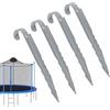 Generic Allenatori del del trampolino, pali di trampolino pesanti | Allenatori a terra per swing,Set di 4 di fissaggio per la foglia invernale swing, strumento di ancoraggio per attrezzature