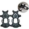 Guijinhao Ramponi, tacchetti da ghiaccio per scarpe e stivali, pinze in acciaio inox in silicone per scarpe da neve, escursionismo, arrampicata, pesca su ghiaccio, unisex (C87-1)