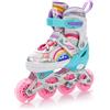 meteor Pattini in Linea - Bambini Gioventù - Dimensione Regolabile - Rollerblades - Cuscinetti ABEC-7 Ruote PU