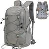 Outplea Piccolo zaino da trekking con pannello posteriore in EVA per uomo e donna, zaino da viaggio impermeabile da 18 litri, leggero e imbottito, con cinghia toracica, per campeggio, viaggi