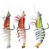 Generic Modelli da pesca, esca da nuoto robotica,3 pack 3D Bantises de gamberetti realistici - Jig da pesca, kit di placcatura del pesce 'acqua salata innovativo, esca per basso TPE per l'