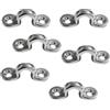 AXYLQJVZNC 6 Set di Cinghie for Occhielli in Acciaio Inossidabile con Anelli for Rigging for Kayak Marino
