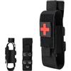 YNR Porta-torcia tattica Molle, custodia in nylon, impermeabile, per sport all'aria aperta, campeggio, escursionismo, arrampicata, primo soccorso, emergenza, EDC, attrezzatura