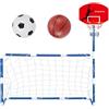 hindraem Canestro da basket e rete da calcio che incoraggiano il gioco attivo e lo spirito di nei bambini piccoli. Possono essere smontati e rimontati per