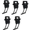 DOITOOL 5 Tappi di Scarico per Kayak in Nylon Nero, Facili da Installare e Rimuovere, Accessori per Barche e Canoa, per Campeggio e Pesca