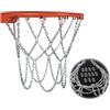 LNGJIN 12 Ganci, Rete Da Basket a Catena in Metallo, Durevole per Esterno, Canestro di Ricambio per Campi Da Pallacanestro Outdoor