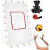 Generic Rete da pallavolo, 3,8 cm, maglia da allenamento, per telaio da 22,6 m, rete da pallavolo, 28 corde elastiche, per adulti, calcio Tennis