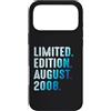 Limited Edition August 2008 Legendary Ye Custodia per iPhone 17 Pro Max Agosto 2008 Compleanno 2008 Edizione Limitata