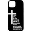 Church Bible Verses for Pastor Clergy Pr Custodia per iPhone 15 Plus Galati 5:22 5 22 Dio Gesù Cristiano Frutta Spirito Amore