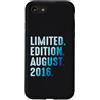 Limited Edition August 2016 Legendary Ye Custodia per iPhone SE (2020) / 7/8 Agosto 2016 Compleanno 2016 Edizione Limitata