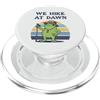 Dawn Hike Frog Adventures Bastone da trekking We Hike At Dawn Frog Hiker PopSockets PopGrip per MagSafe
